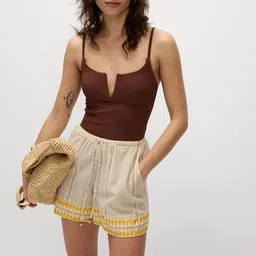 Marks & Spencer Women High-Rise Shorts-image-62