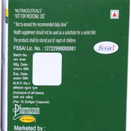 pharmazain life sciences Vitamin E (Pack of 50 Capsules) Face Hair Pimple Glowing Skin & hair care image 3