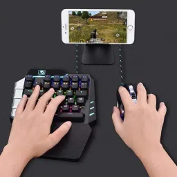 Extreme Bluetooth Gaming Keyboard Mouse Convertor For Smartphone 4 in 1 Mobile Game Wireless Standard Gaming Keyboard Compatible with Desktop, Laptop, Mac image 3