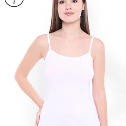 Bodycare Women White Solid Pack of 3 Camisoles E65WWW-25