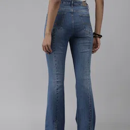 Roadster Women Blue Bootcut High-Rise Light Fade Stretchable Jeans-31