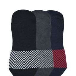 socksxpress Balenzia Men Pack of 3 Assorted Patterned Shoe Liners image 2