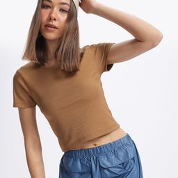 glitchez Self-Striped Sass Styled Back Crop Top-image-52
