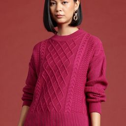 all about you Cable Knit Pullover-image-69