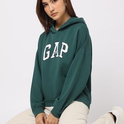 GAP Brand Logo Printed Hooded Sweatshirt-picture-52