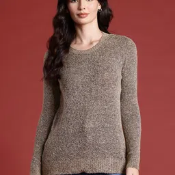 all about you Women Boucle Pullover Sweater-image-37