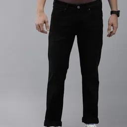 BEAT LONDON by PEPE JEANS Men Black Straight Fit Stretchable Jeans-image-71