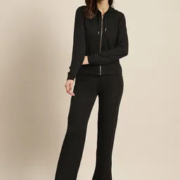 Qurvii Women Solid Shirt with Trousers-image-36