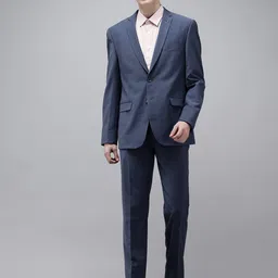 Van Heusen Slim Fit Striped Two-Piece Formal Suit-picture-34