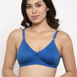 Prag & Co Blue Solid Non-Wired Non Padded Everyday Bra-picture-30