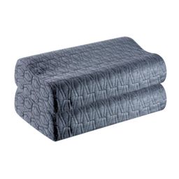 The White Willow  Grey Set Of 2 Solid Sleep Pillows-19