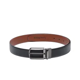 LOUIS STITCH Men Black Textured Leather Formal Belt-image-93