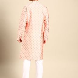 MANQ Men Ethnic Motifs Printed Regular Kurta with Pyjamas image 5