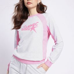 glitchez Colourblocked & Typography Printed T-shirt With Shorts Co-Ords Set-picture-27