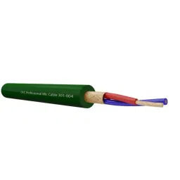 RS PRO Screened 2 Core Microphone Cable 0.25 mm² CSA 6.35 mm 100 m Green, 2149600-43