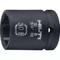 Hilti SI-S Short Impact Socket 19.05 mm (3/4 Inch) x 52 mm, 2070412-25