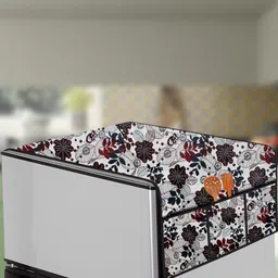 The Furnishing Tree Cream Plastic Refrigerator Cover-image-75