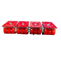 Implemental Moving Castor Six Wheel Fixed 2 inch Red & Orange, AS56984 (Set of 4) image 3
