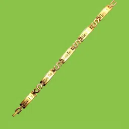 Dynamic Retail Global Men Gold-Plated Stainless Steel Link Bracelet-image-88