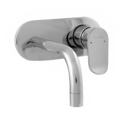 Parryware Alpha Left Hand Side Lever Wall Mounted Basin Tap Chrome, G2796A1-14