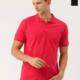 Organic Chics Men Pack of 2 Dri-FIT Solid Polo Collar Slim Fit T-shirts-image-77