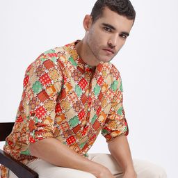 Anouk Rustic Ethnic Motifs Printed Short Kurta-picture-42