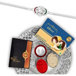 DeoDap Unisex 4 Pieces Rakhi Gift Set-image-56