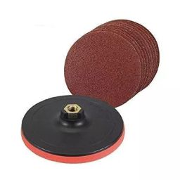 B K JAGAN & CO Velcro Backing Pad with 1 Backing Pad +10 Sand Paper M10 Grit 60-image-78