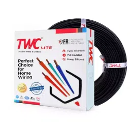 TWC Lite 4 Sq.mm 1 Core Flame Retardant Flexible Cable Black (90 m)-image-31