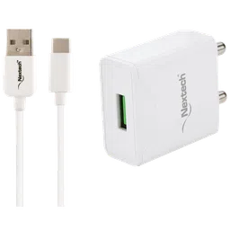 Nextech 18W Qualcomm 3.0 Wall Charger with Type C Cable-19