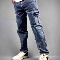styzon Men Loose Low Distress Heavy Fade Stretchable Jeans-image-90
