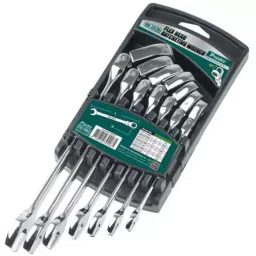 Pro'sKit Flex Head Gear Wrench 7 Pcs. HW-5907M-15