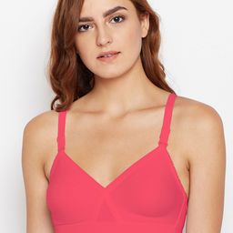 Bodycare Women Coral Pink Solid T-shirt Bra 5589CO-image-60