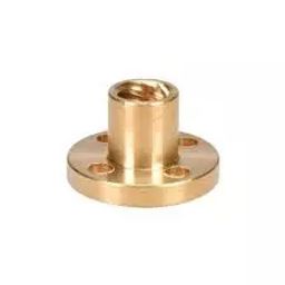 Invento ISC 1876-4 6x6mm Brass Round Flange Single Nut image 1