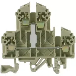 RS PRO Brown DIN Rail Terminal Block 0.2-2.5 mm² Double-Level Screw Termination, 501994-picture-28