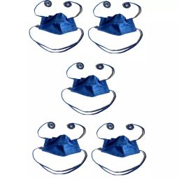 Agarwals Surgical Cotton Face Mask Sky Blue, AS - NTM - 264 (Pack of 5)-11