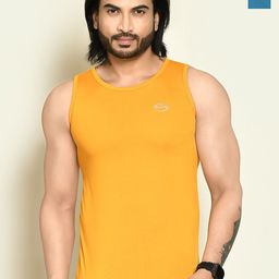 RAPL Pack Of 2 Round Neck Tank Vests M_SDP2_Ylw-Trqs_S-image-68