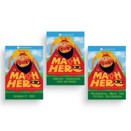 Key2Practice Maths Hero Workbook For Class 1 - Pack of 3 : 226 Activity Based Worksheets ,Combo of (Numbers 1-100, Addition, Subtraction, Lines & Shapes, Measurements, Money, Time, Patterns, Data Handling) - English-0