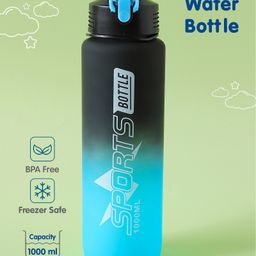 Leak Proof BPA Free Sports Bottle Black - 1000 ml-image-48