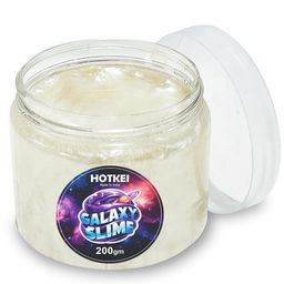 HOTKEI (200 gm) White Galaxy Slime for Kids DIY Fruit Scented Metallic Magic Toy Slimy Slime Gel Jelly Putty Art Toys Birthday Gift Box for Boys Girls 3 to 10 Years-15