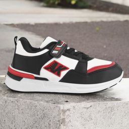 Lil Lollipop AK Patch Detailed Colour Blocked Velcro Closure Shoes - Black-image-92