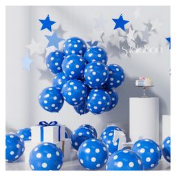 Funcart Dark Blue Polka Dot Balloons - Pack of 25-33
