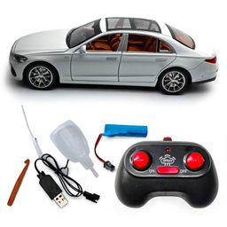 The Flyers Bay Mercedes RC Car, 1:22 Scale,Die-Cast Model with Openable Doors, Lights and Smoke Effects, Toy for Kids (White)-image-39