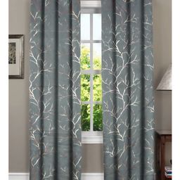 RRC Premium Polyester Blackout Curtains For Door 100% Light Blocking Grey-image-59