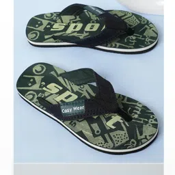 Cozy Wear Men Black Flip Flops-picture-40