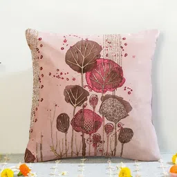 Mid July Home Pink & Brown Floral Velvet Square Cushion Covers-image-67
