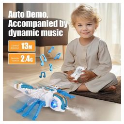 AKN TOYS 2.4G Remote Control Spray Dragonfly , Interactive RC Insect Toy with Light, Sound, and Mist- PACK OF 1 - ( COLOR AND DESIGN MAY VARY ) image 4