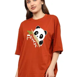 TQH Graphic Printed Drop Shoulder Sleeves Dri-FIT Cotton Oversized T-shirt-picture-21