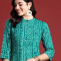 Anouk Bandhani Dyed Kurta-picture-12
