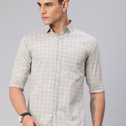 Majestic Man Slim Fit Checked Casual Shirt-image-20